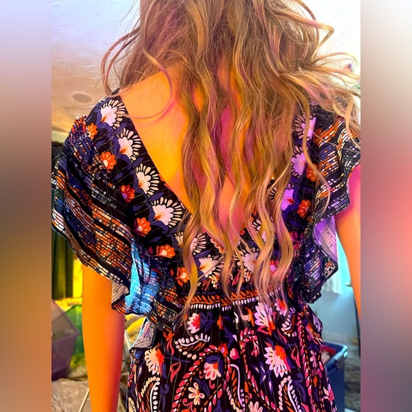 FOREVER 21 Floral Boho Dress Sz M - NWT - Picture 6 of 11